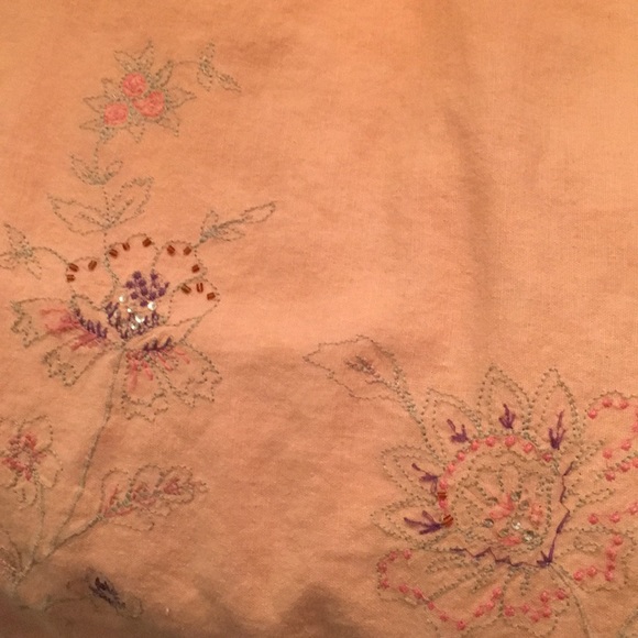 Women’s peach ombre beaded full skirt sz 4 - Picture 4 of 4